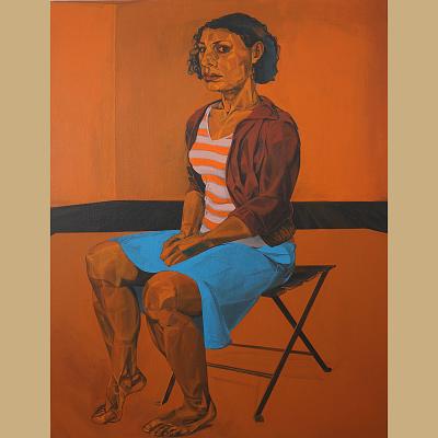 Anaïs <p>Acrylique sur toile, cm 116 x 89<br class='autobr' />
2013</p>