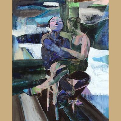 Attesa <p>Acrylique sur toile, cm 81 x 65<br class='autobr' />
2016</p>